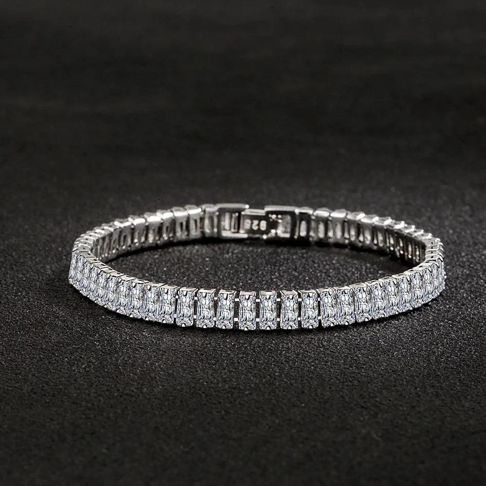 luxury designee Silver fine Crystal Bracelet For Women